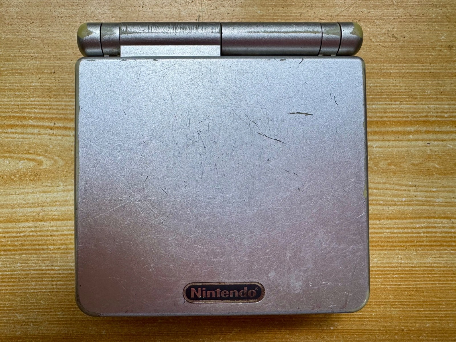 Nintendo Gameboy Advance SP AGS001 Ice Metallic Silver Handheld System Console