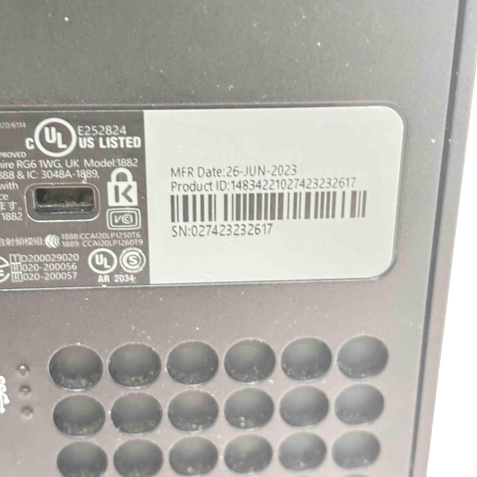 Microsoft Xbox Series X 1882 1TB 4K Video Game Console 4634