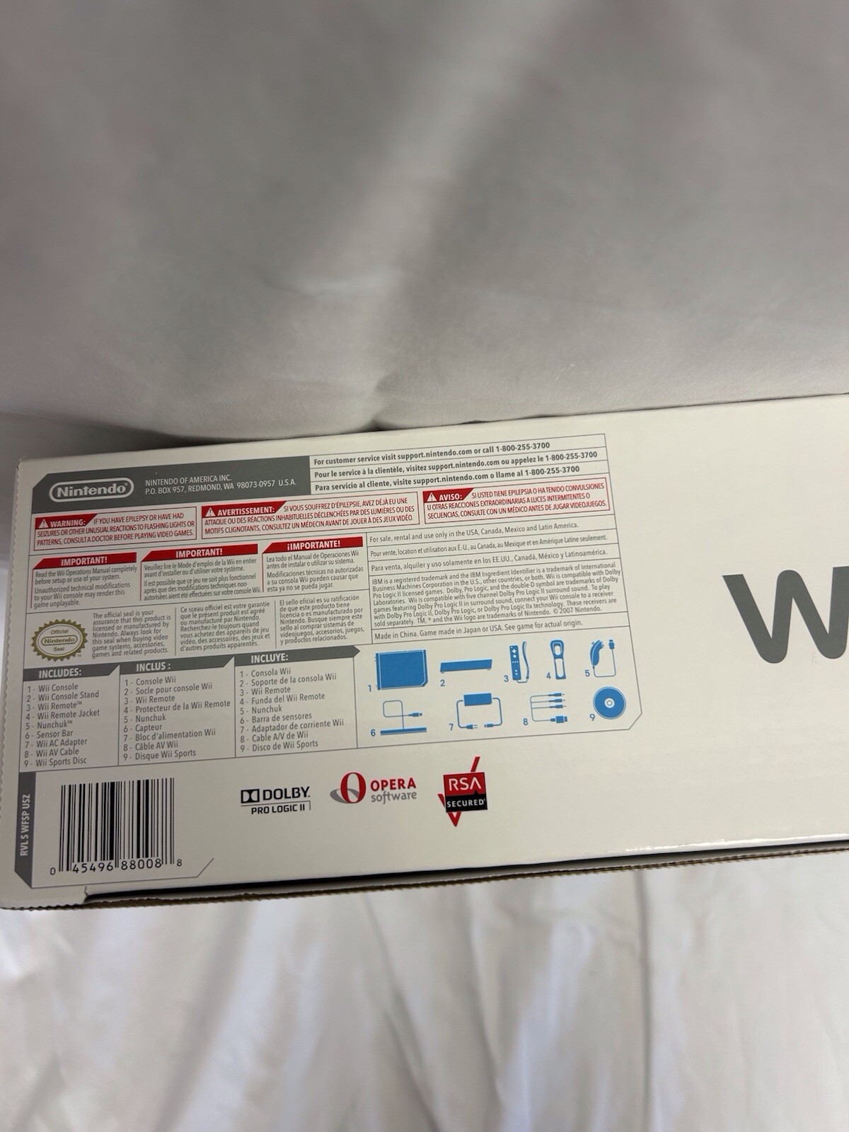 Nintendo Wii Console White Wii Sports Bundle Complete. New in Box