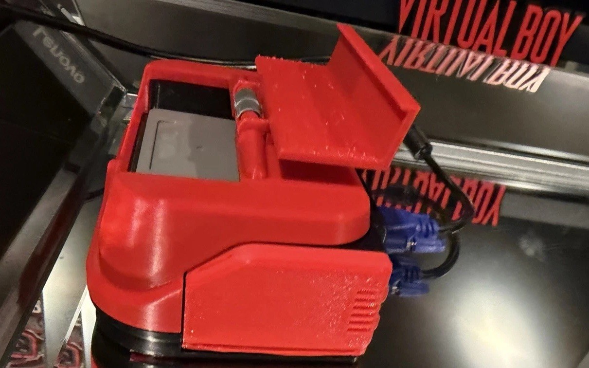 Nintendo VIRTUAL BOY CONSOLIZED VGA Out -Virtual Tap,(1) extension cord, 1 game