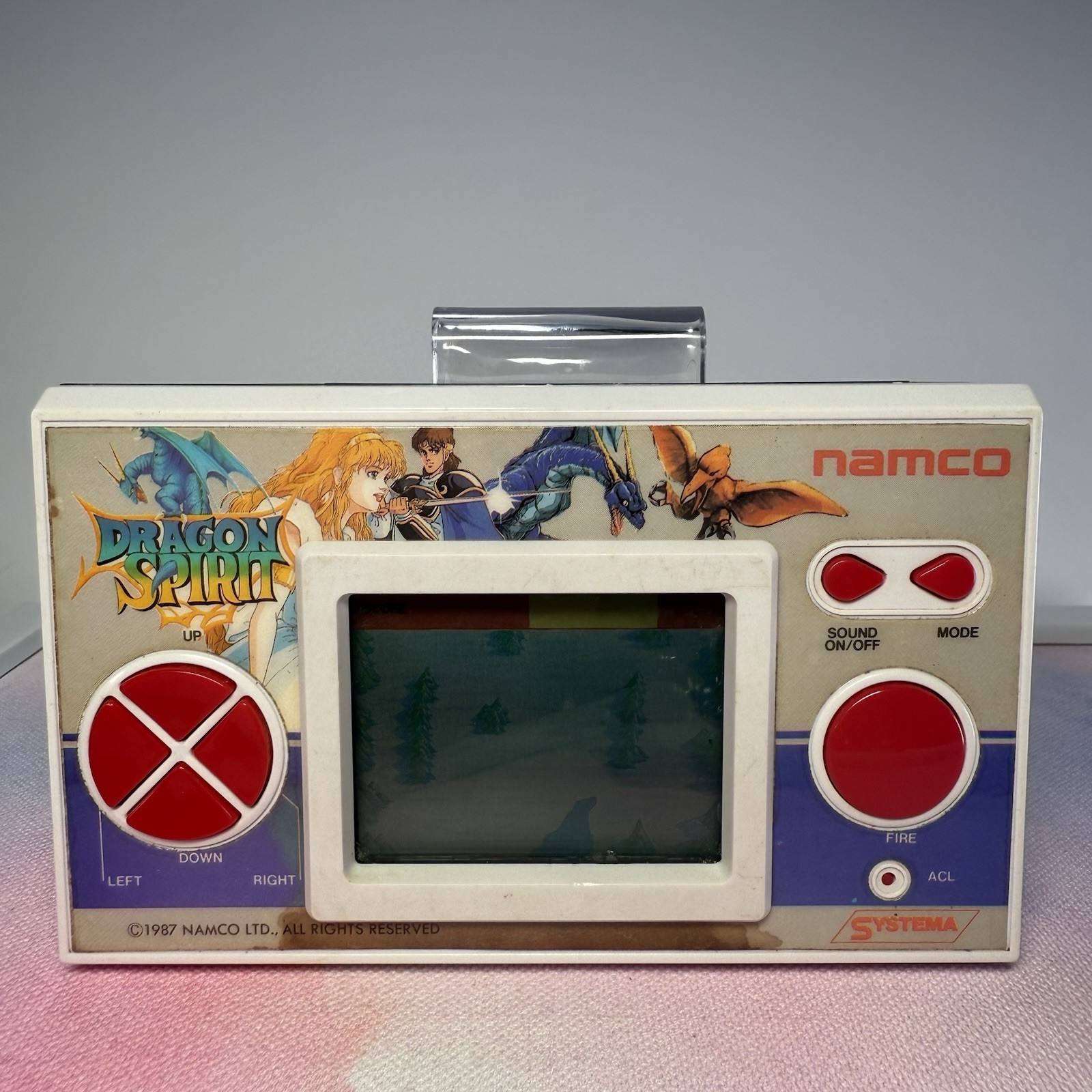 Dragon Spirit Handheld Electronic Game Console 1987! Rare Working Original