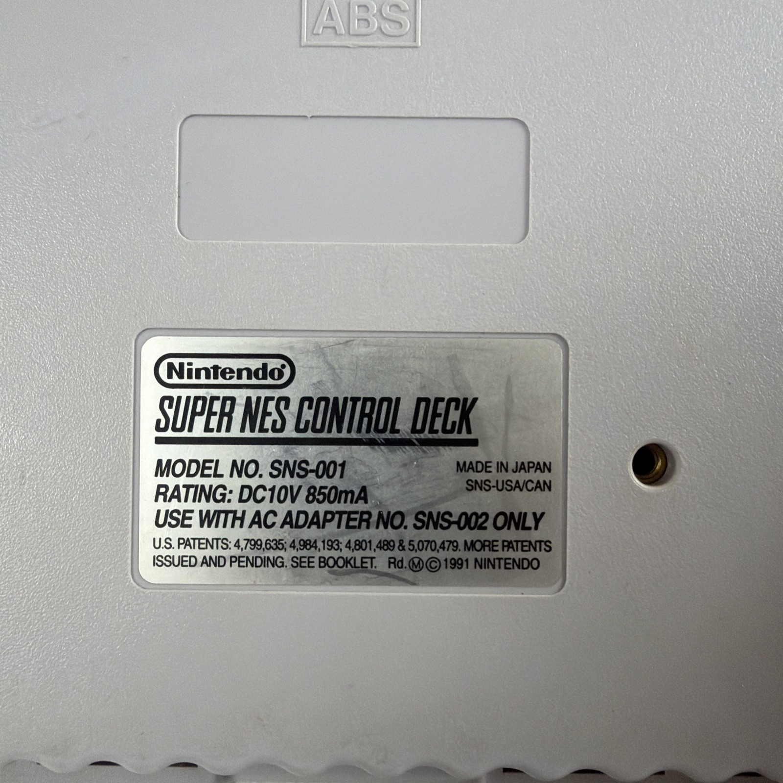 Super Nintendo System SNES Video Game Console Only SNS-001 Tested Works