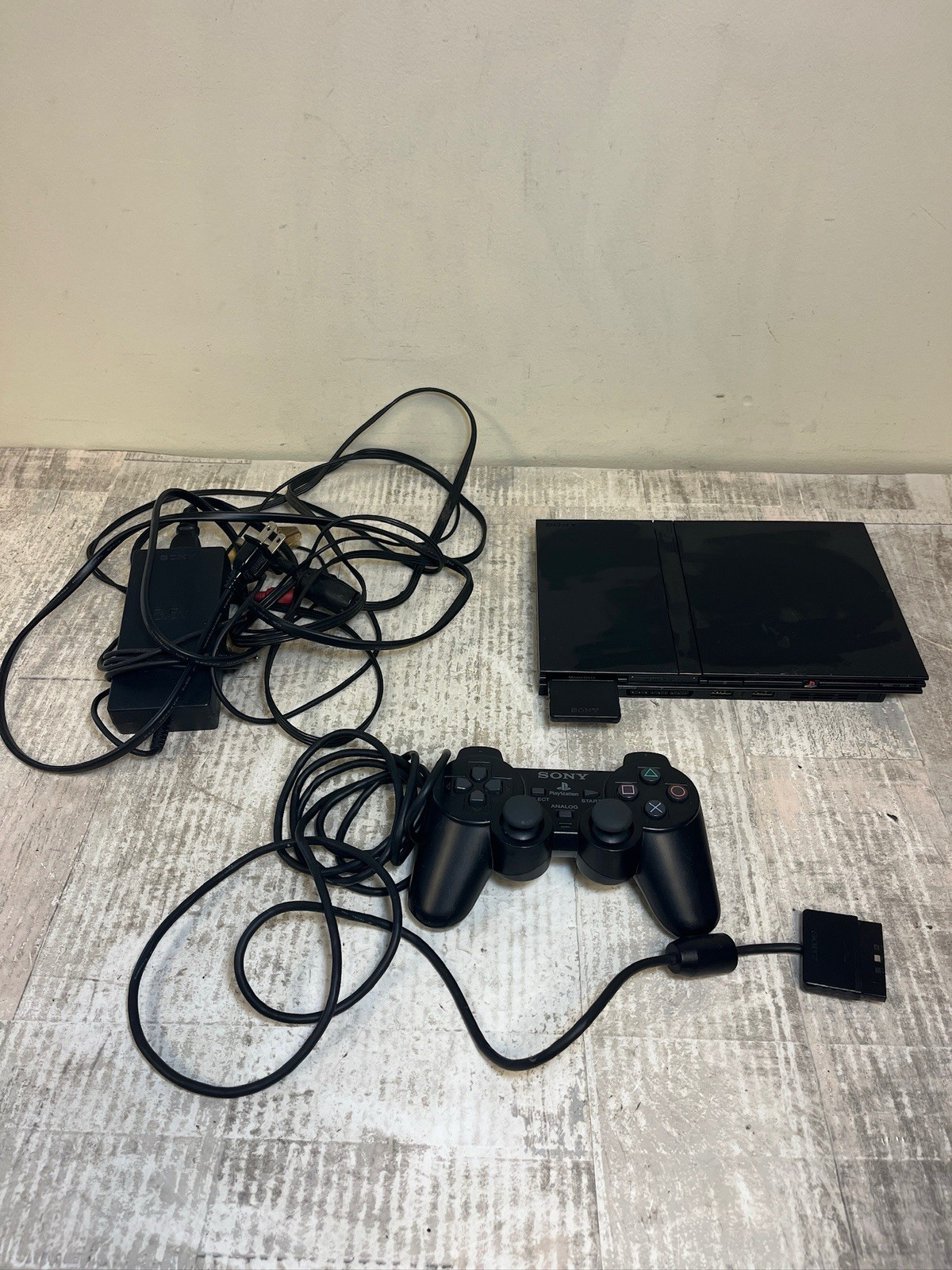 OEM Sony PS2 SLIM Video Game System Gaming Bundle Console Set Playstation-2 Mini