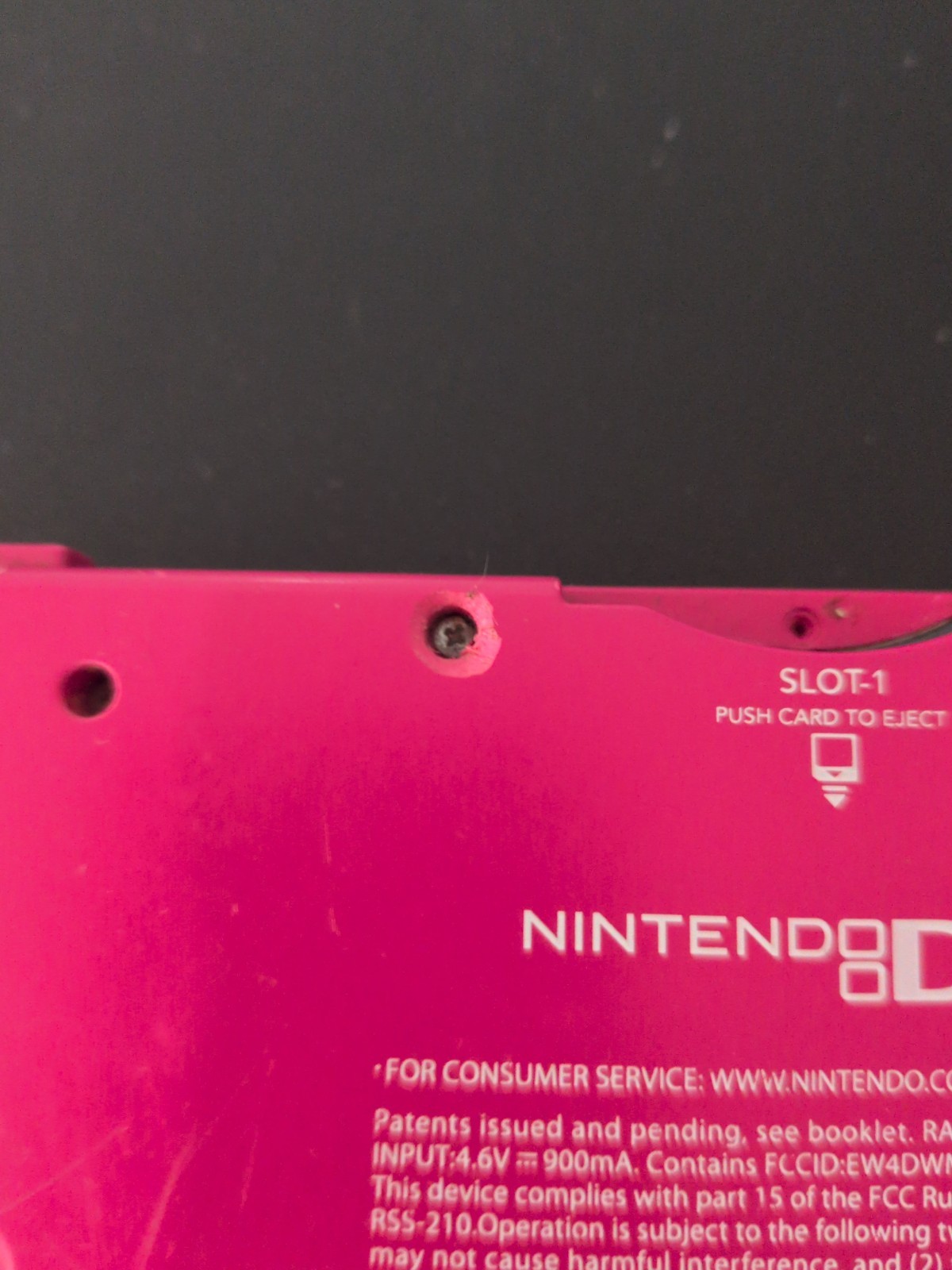 2008 Nintendo DSi Matte Pink TWL-001 Handheld Game Console System Tested & Works