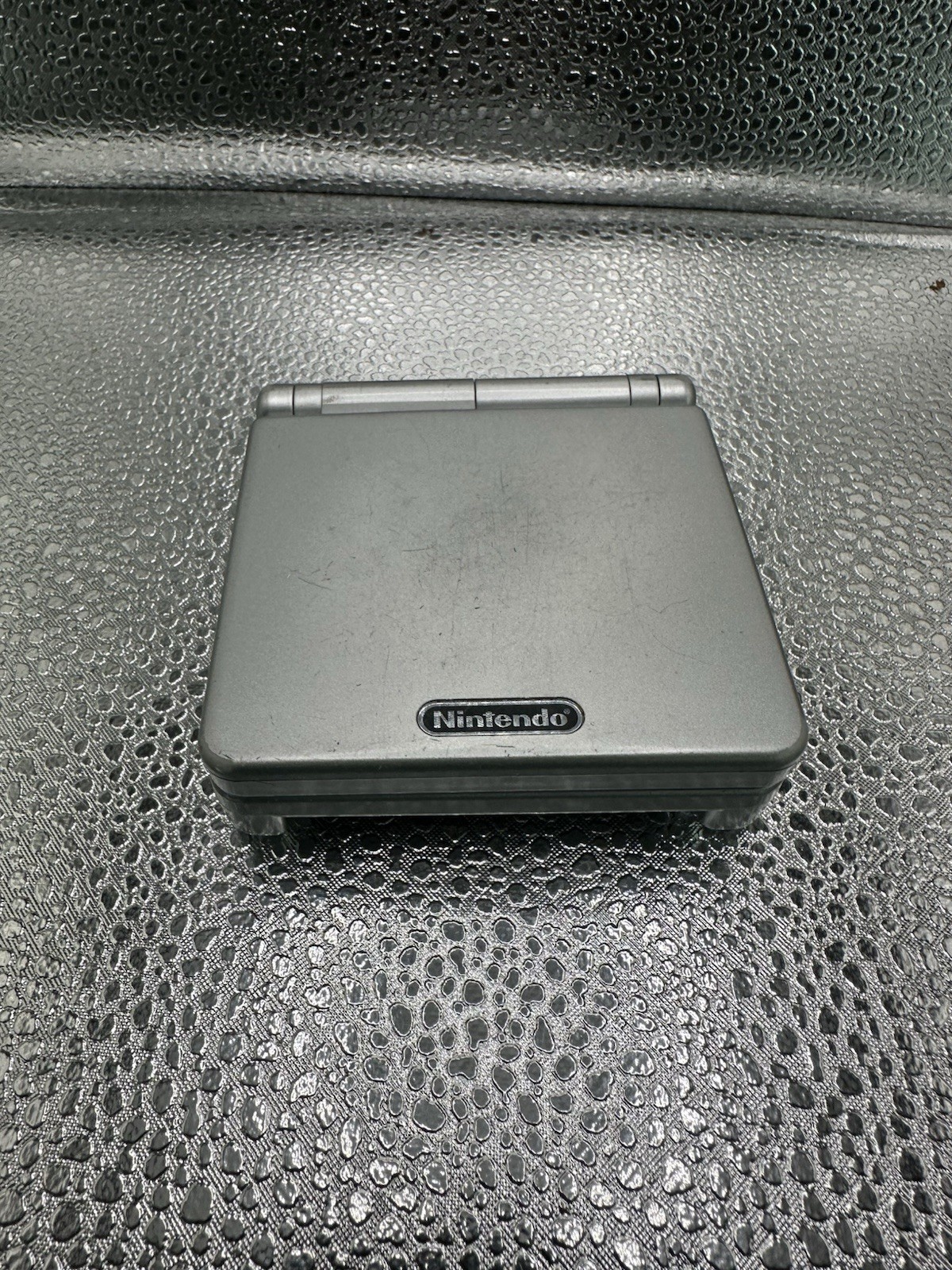 Nintendo Gameboy Advance SP AGS001 Metal Silver Handheld TestedRead Description