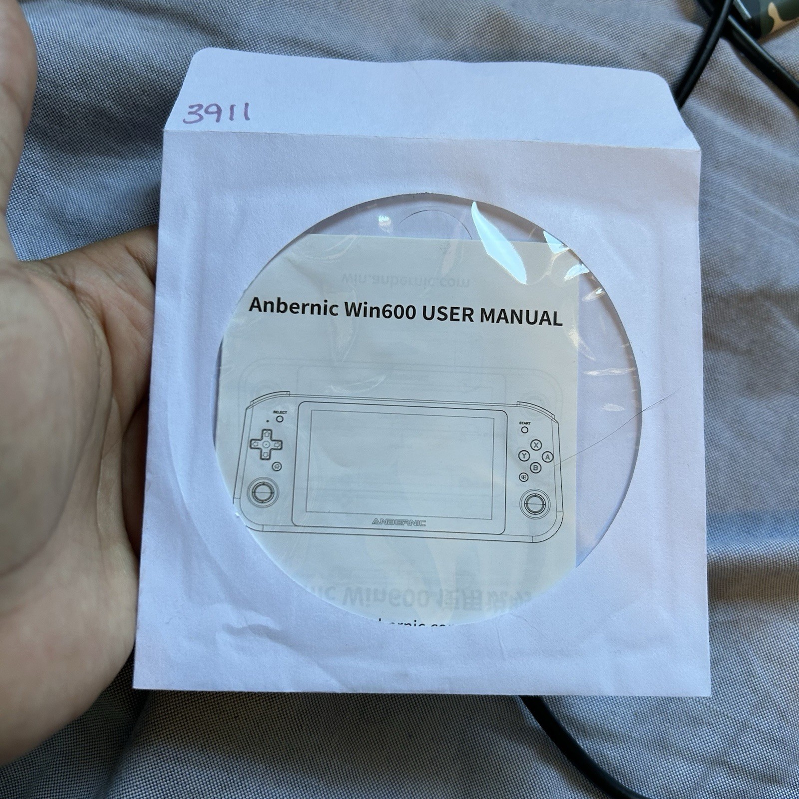 ANBERNIC Win600 Manual Only Handheld Portable PC Game Player Laptop Win11 AMD