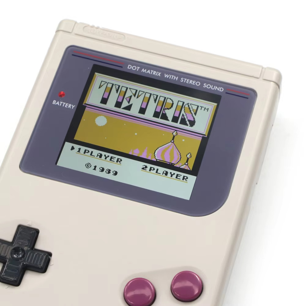 *RESTORED BACKLIT COLOR* ORIGINAL NINTENDO GAME BOY DMG-01 IPS 11% LARGER SCREEN