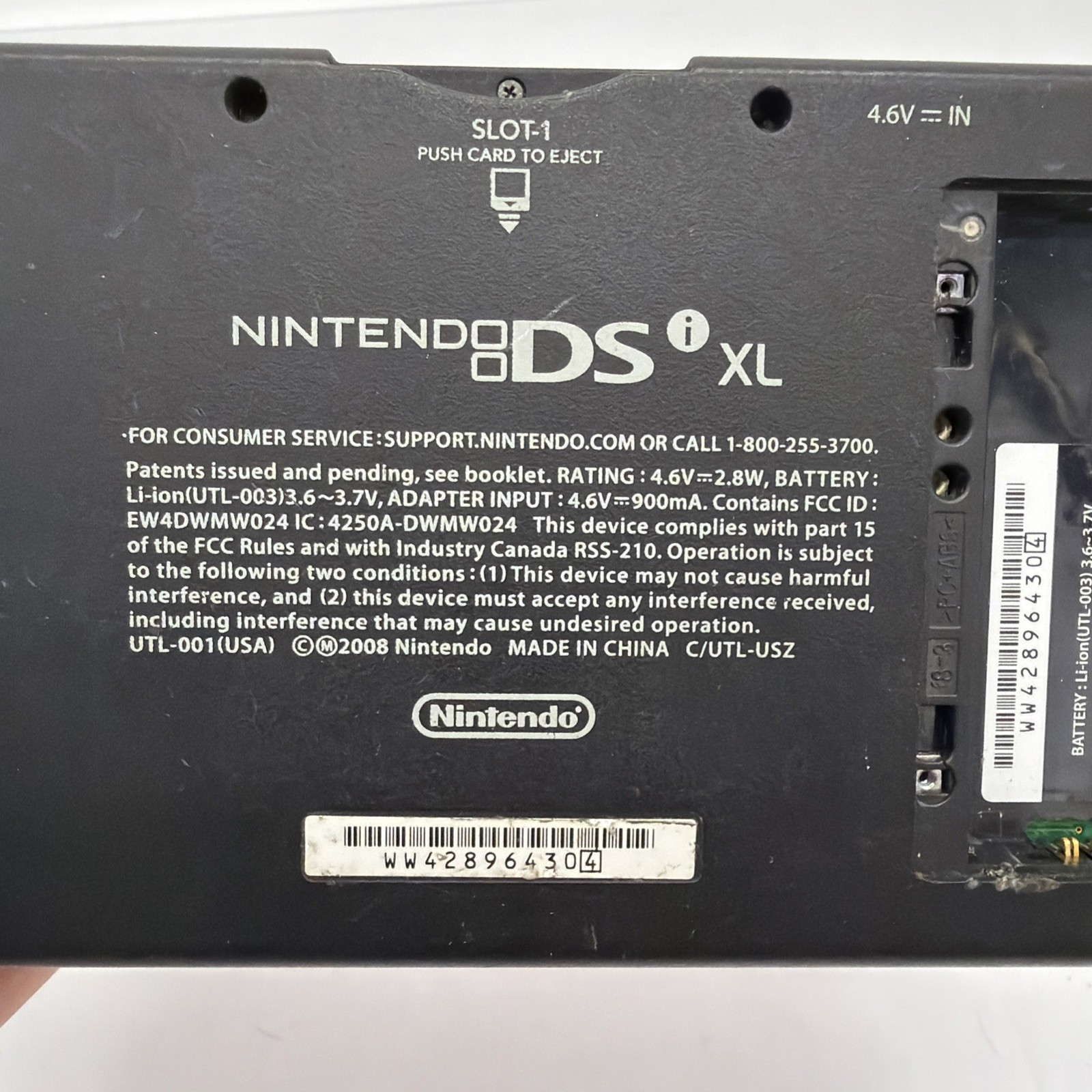 Nintendo DSi XL Red Mario 25th Anniversary Console PARTS ONLY UNTESTED