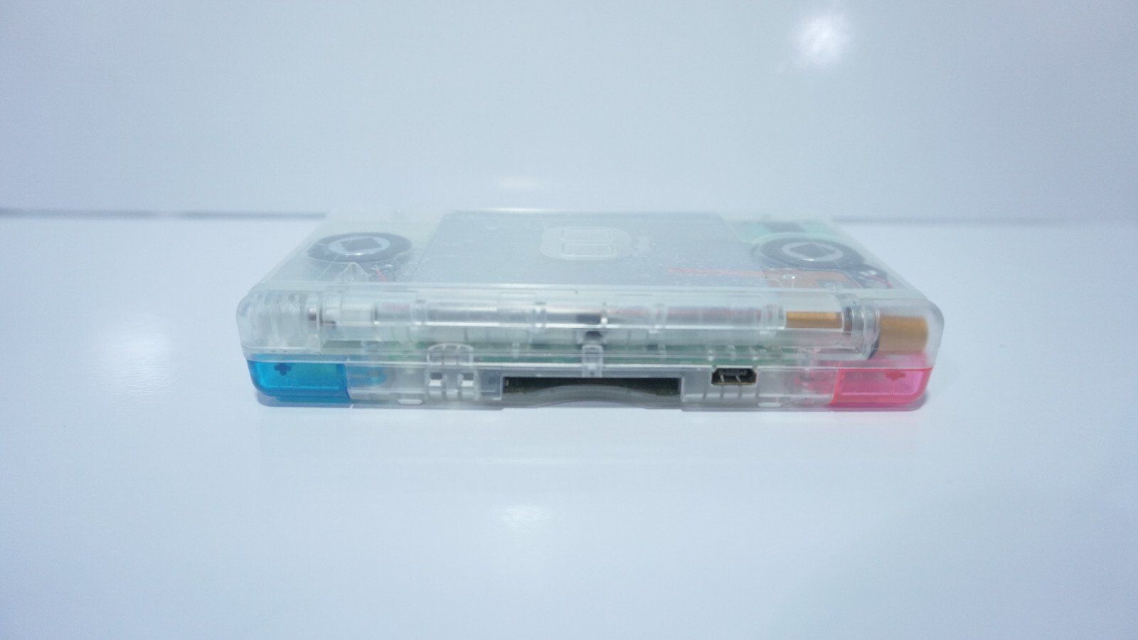 Nintendo DS Lite Transparent Clear Handheld Game System with Rainbow Buttons