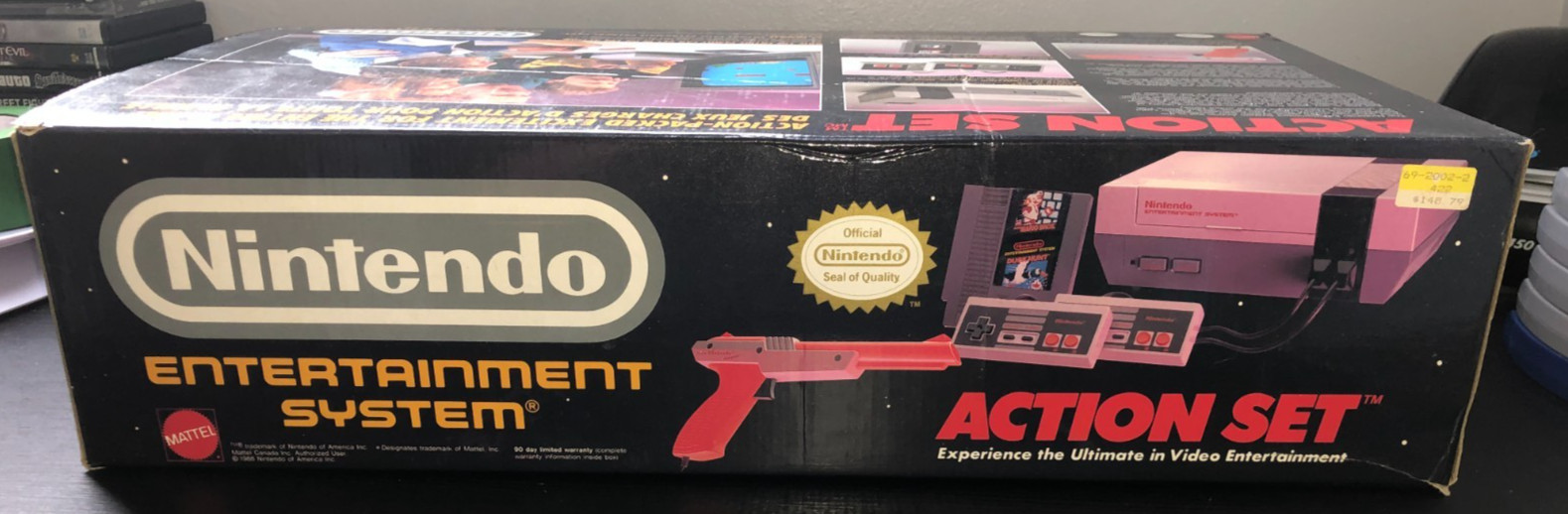 Nintendo NES Action Set Console Complete In Box CIB w. Styrofoam & Inserts