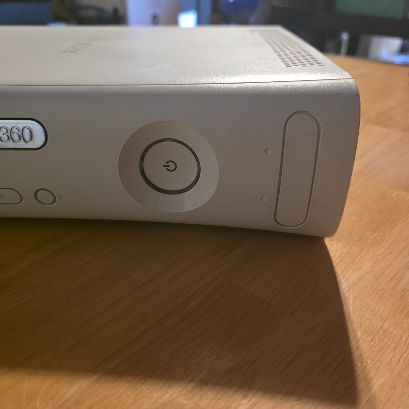 Xbox 360 Console, No Power Cord, White Untested For Parts Read Description