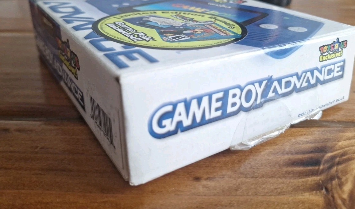 Midnight Blue Gameboy Advance Complete CIB Toys R Us Exclusive Super Mario Kart