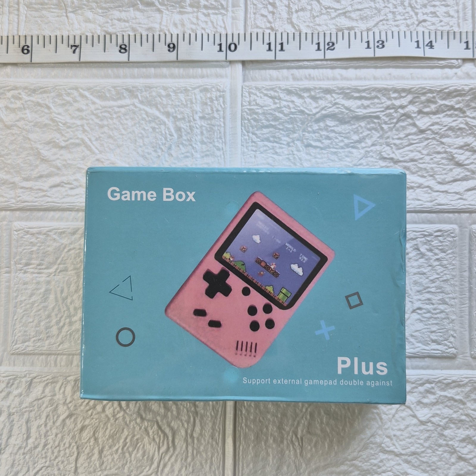 Game Box Plus Handheld Console – Retro Gaming System w/ Preloaded Games – Pink
