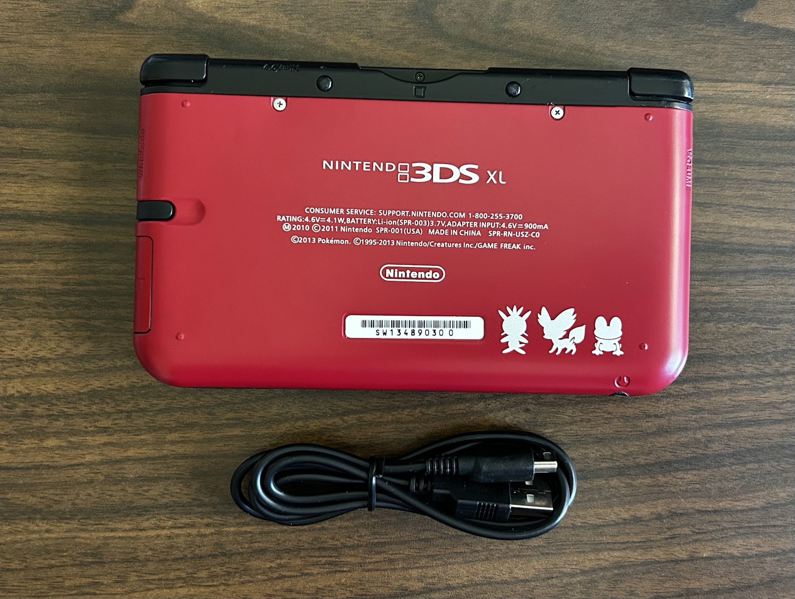 USA VERSION Nintendo 3DS XL Pokémon X and Y red version Handheld System