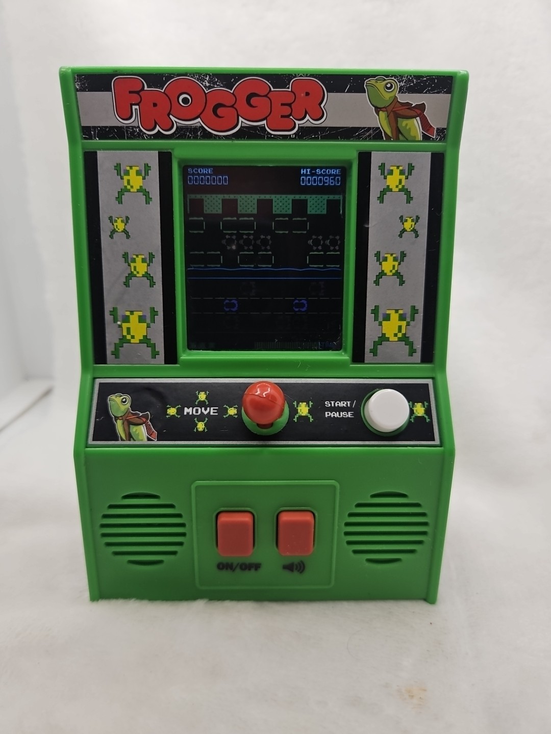 Frogger Mini Retro Arcade Game – Konami 09550 – Tested Working Good Condition