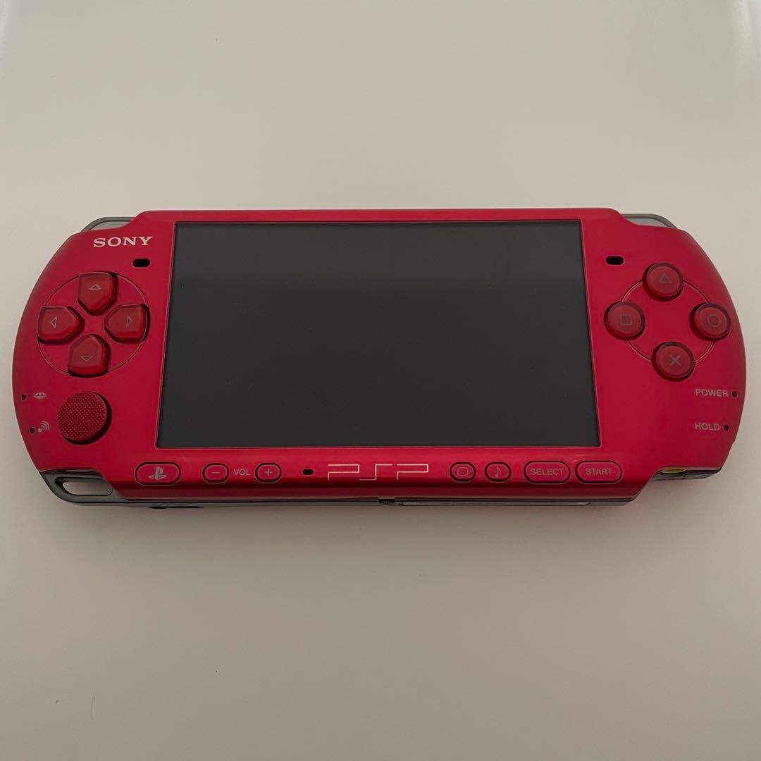Sony PSP-3001 Radiant Red Console Tested Working Japan Import