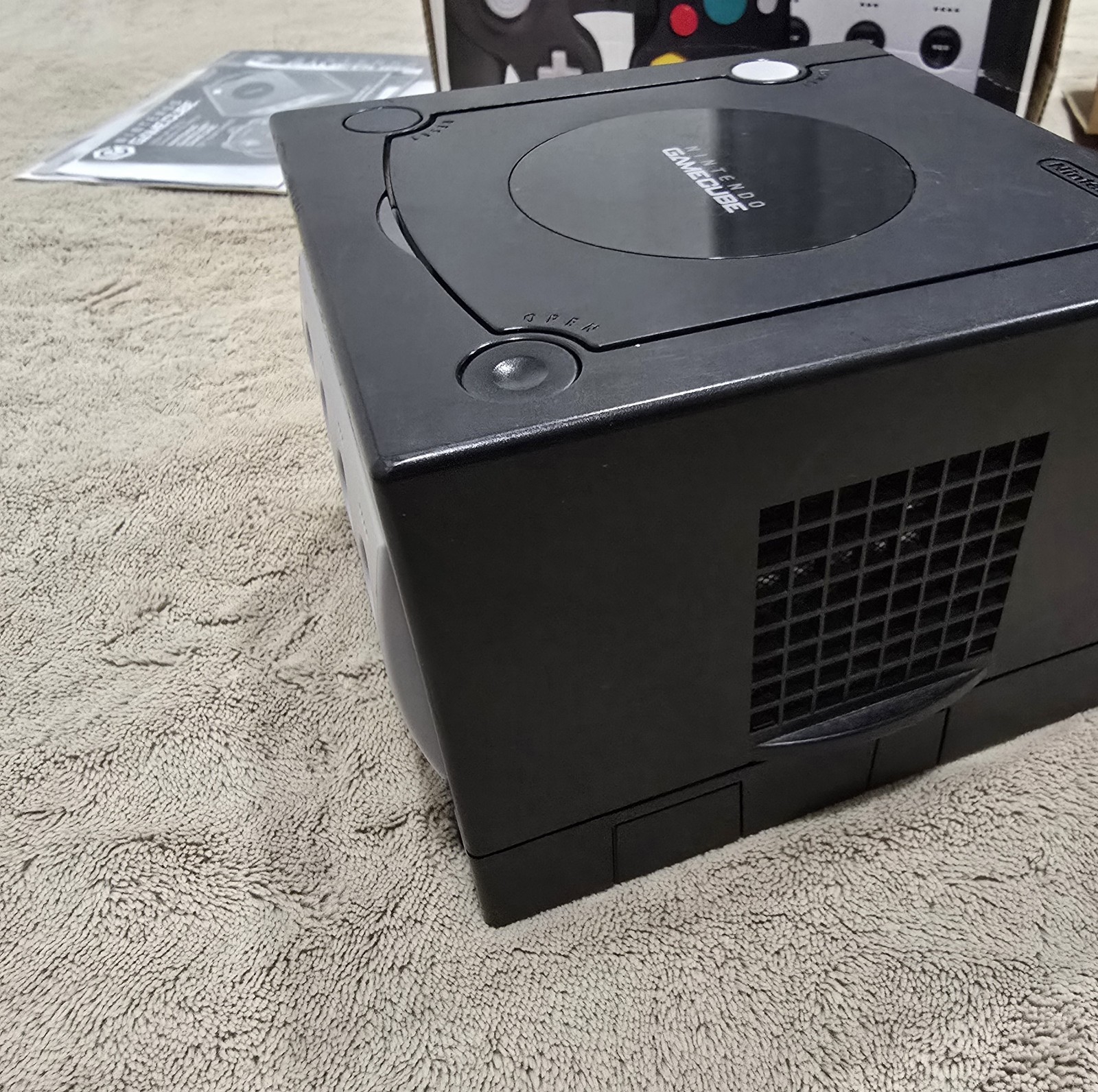 Nintendo Gamecube DOL-001 Black in a Box, Tested & Working, Included 7 Games