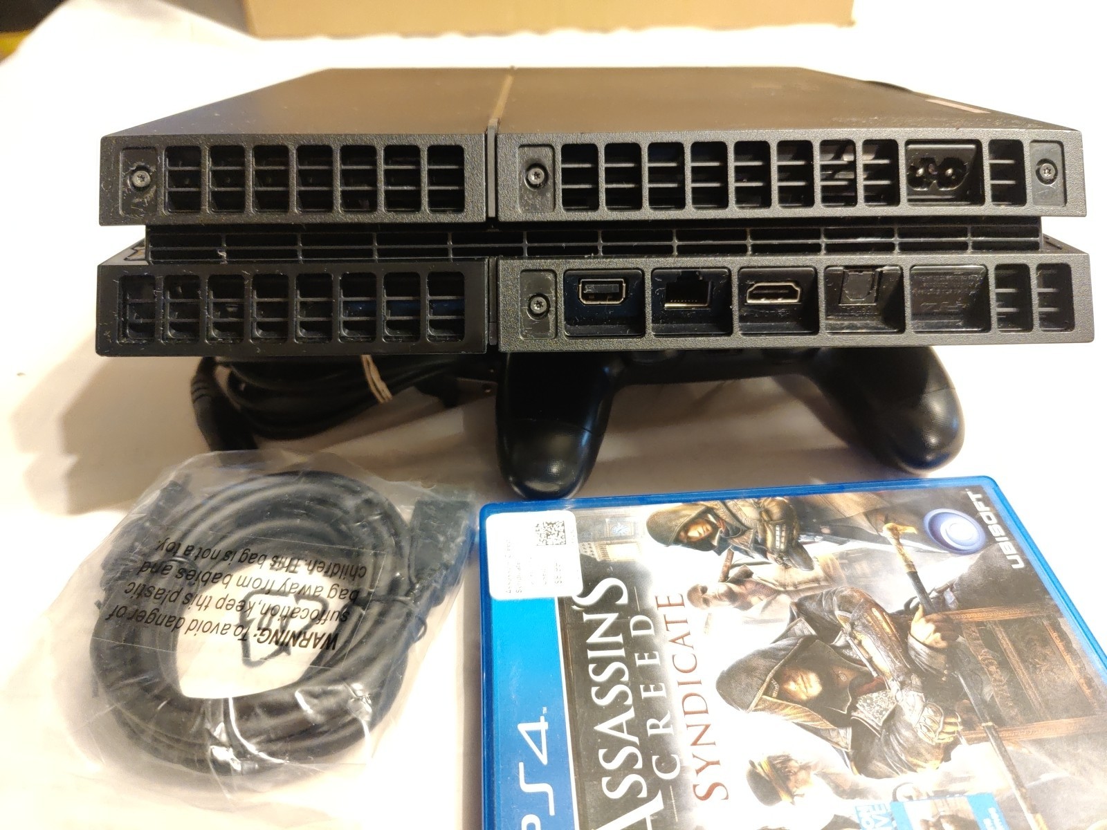 Sony Playstation 4 500GB Black Console PS4 W/ Controller & Cords Tested Working!