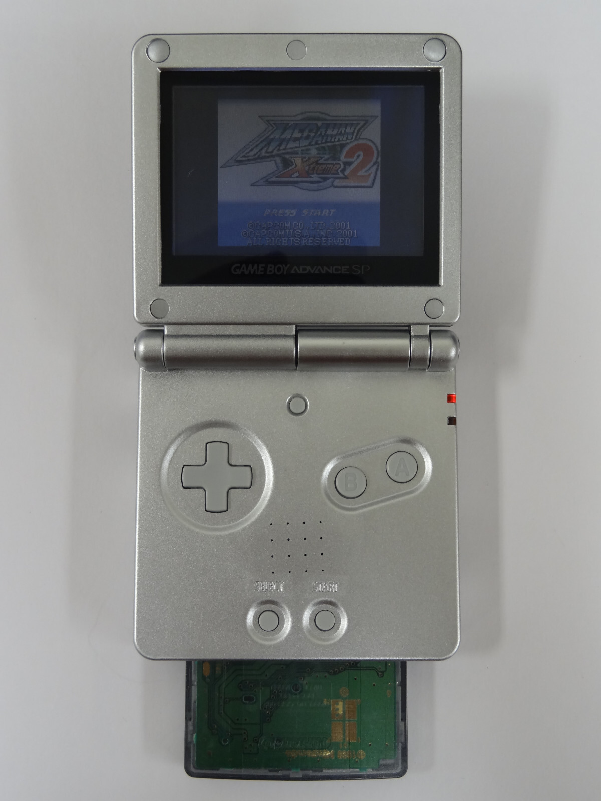 Platinum Nintendo Game Boy Advance SP AGS-001 Includes Charger Tested/Working