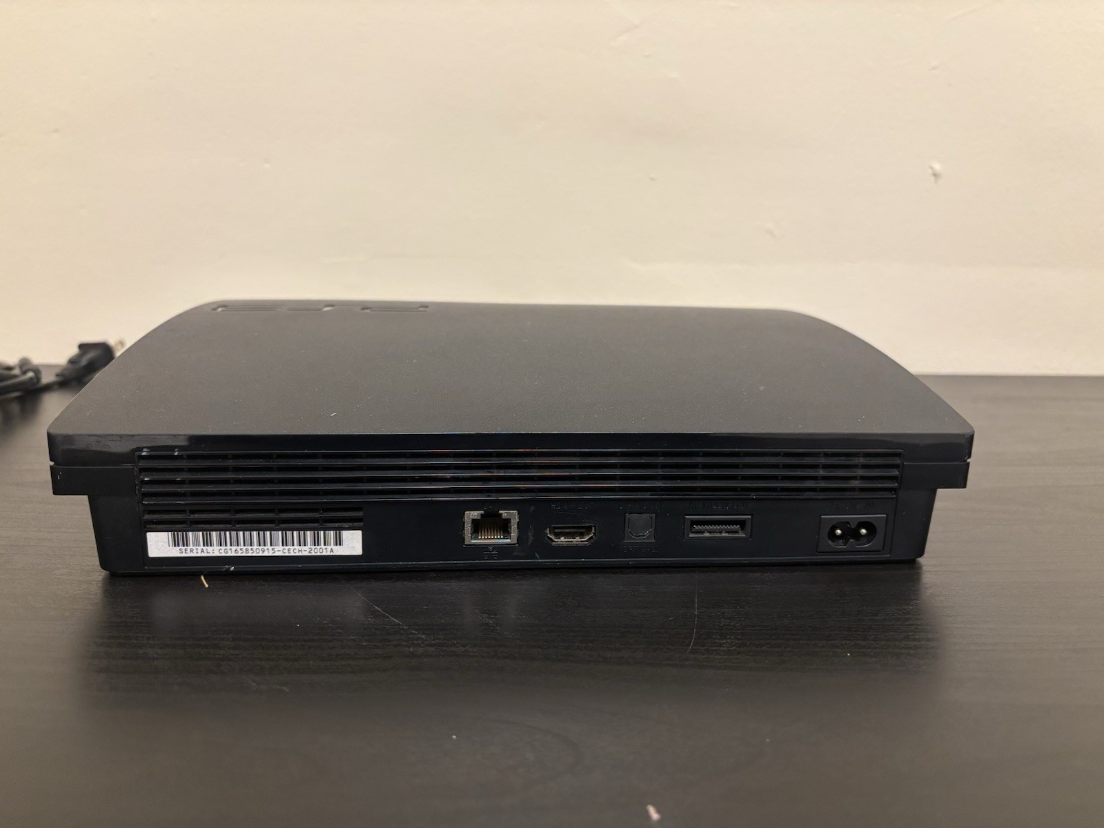 Sony PlayStation 3 Slim 120GB Black no controller with power cord works