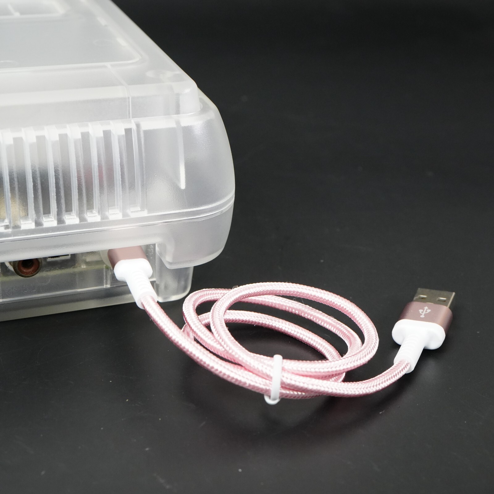 Nintendo Super Famicom Console SHVC-001 SFC SNES Translucent White Shell USB MOD