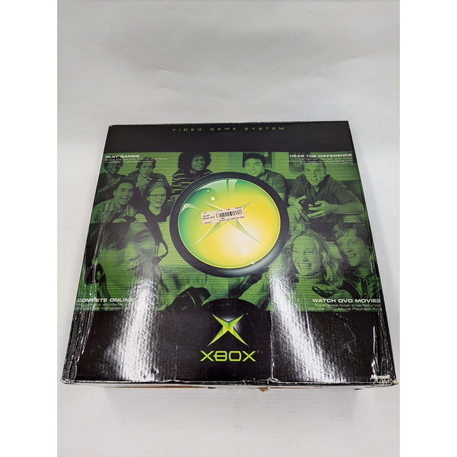 Microsoft Xbox Console Bundle Original Box Controller 3 Games Shark Tale Nemo