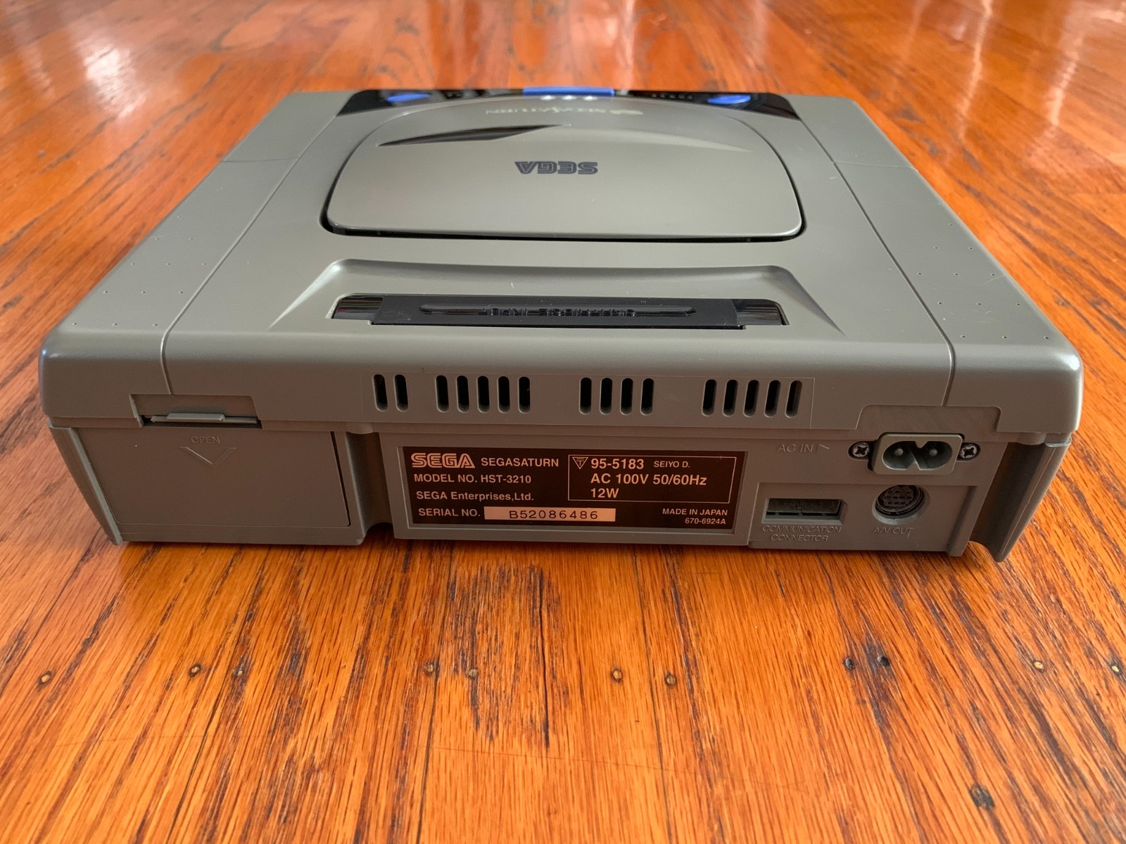 Sega Saturn gray Japanese console system Virtua Fighter Daytona USA memory card