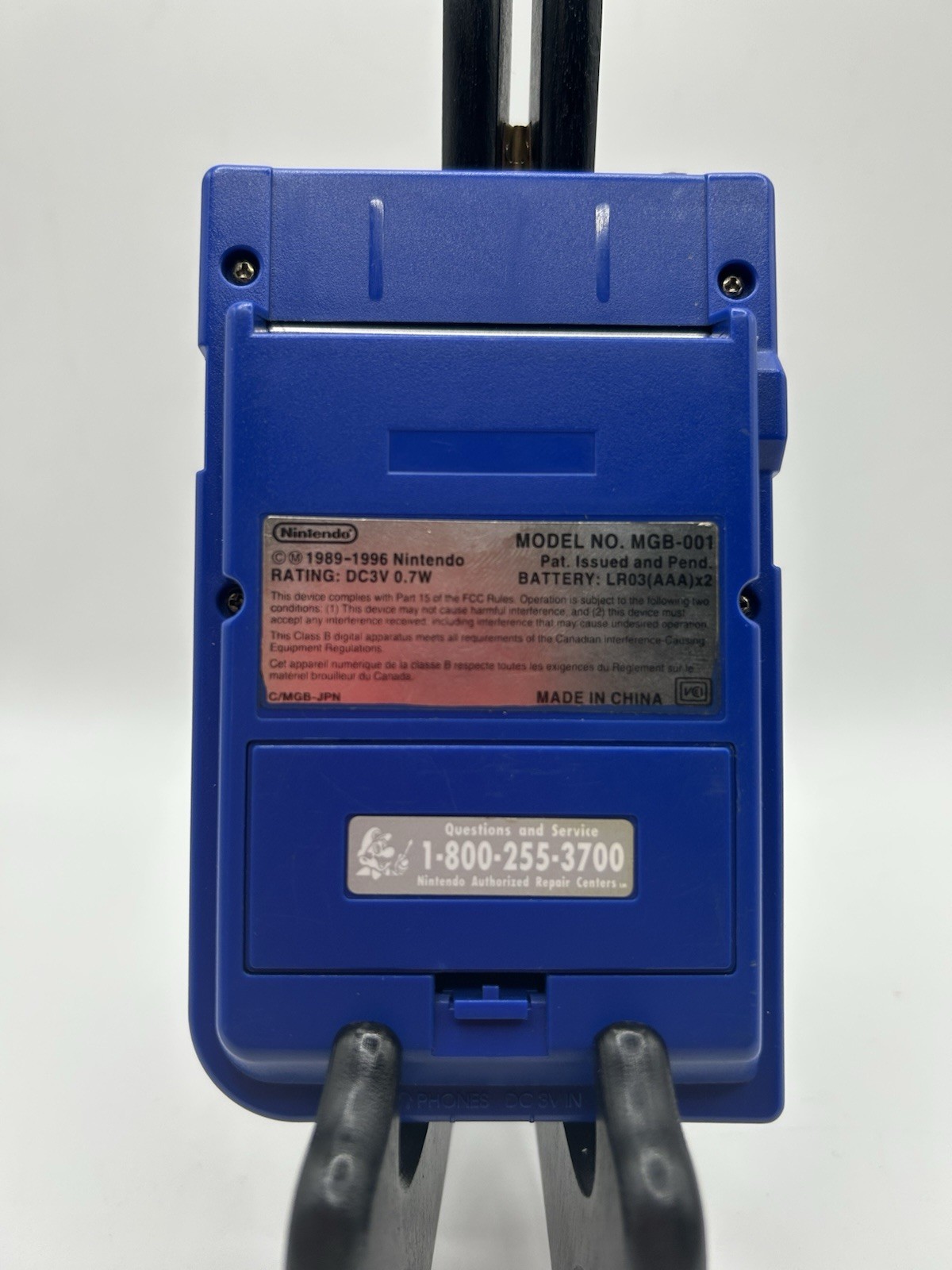 Blue Nintendo GameBoy Pocket (MGB-001) Vintage Original Handheld Tested Works!