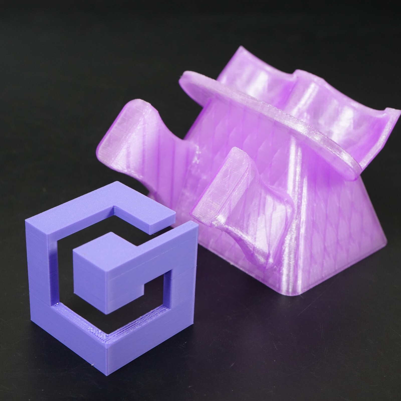 Nintendo GameCube Clear Purple Shell NTSC U-C/J Region Switch Mod w/GB Player