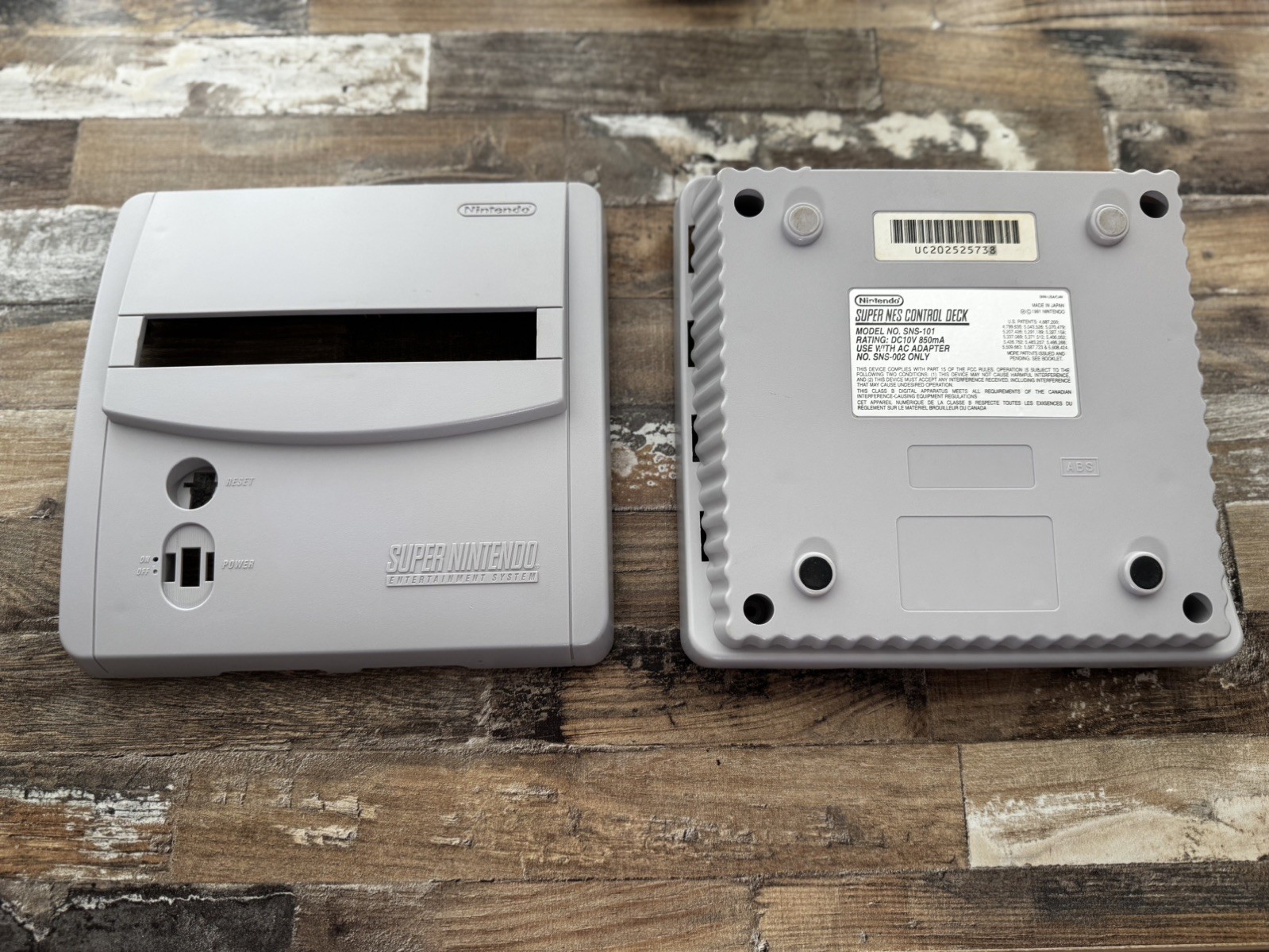 SNES Jr 1CHIP Console Only-RGB/Multi-Color Power Light/Recap-VR/Ghosting Fix+++