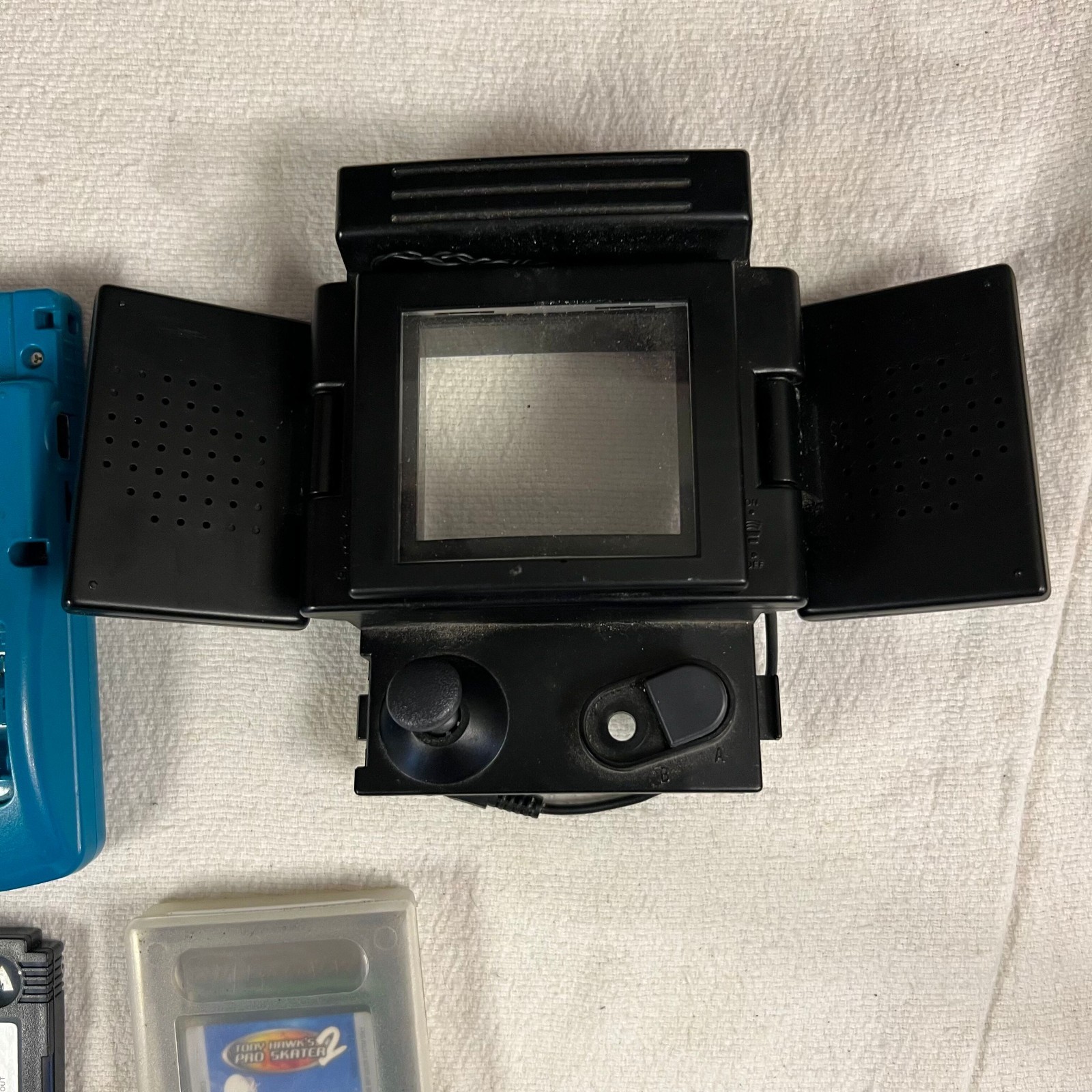 Nintendo Game Boy Color Teal Blue Console Games HandyPak *Read Description*