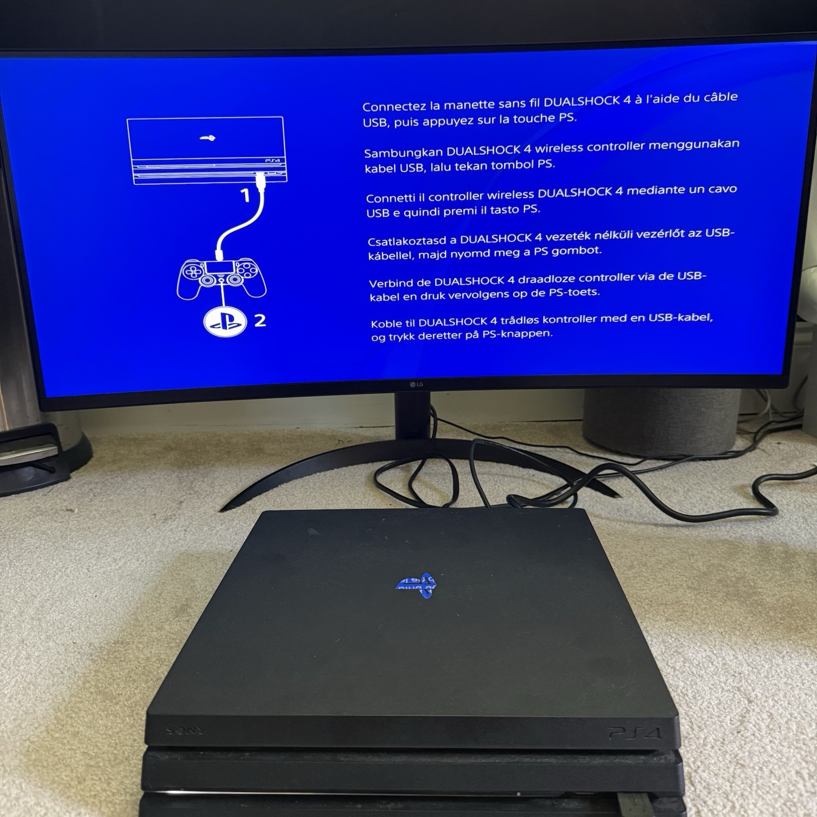 Sony PlayStation 4 Pro PS4 1TB Black Console Gaming System CUH-7215B