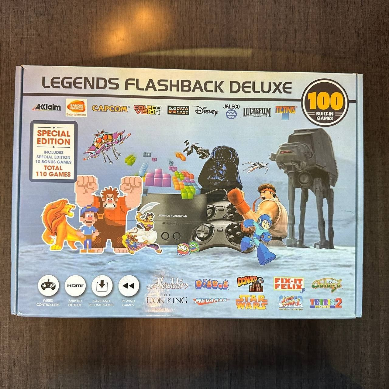 AtGames Legends Flashback Deluxe Special Edition Console with 110 Games – New