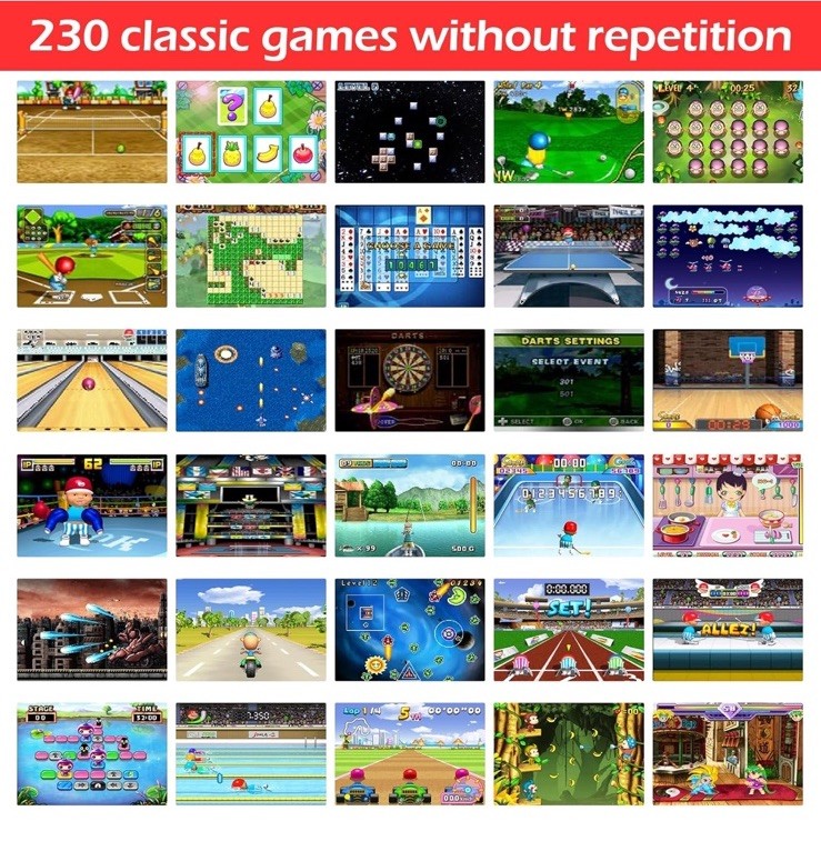 Handheld Game Console for Kids Adults, 3.0» Large Screen Preloaded 230