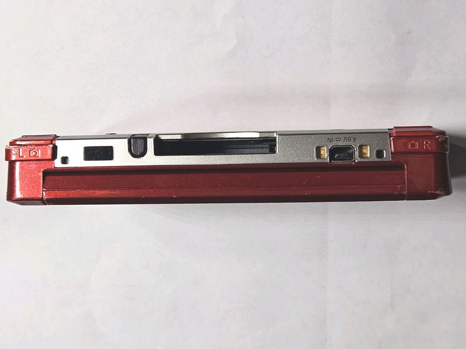 Nintendo 3DS Flame Red Console CTR-001 Headphone Jack 3D W Stylus Charger Tested