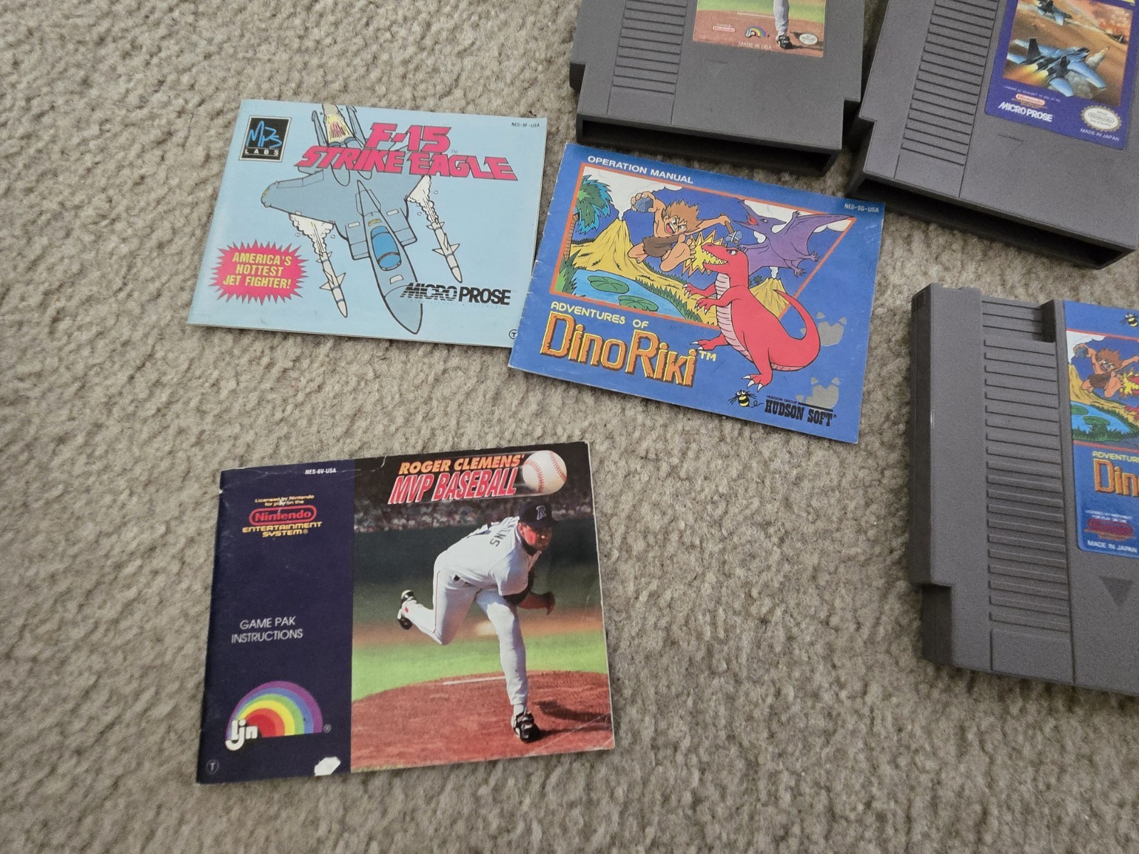 Nintendo NES Action Set Home Console Complete In Box With 6 Games, 2 Controllers