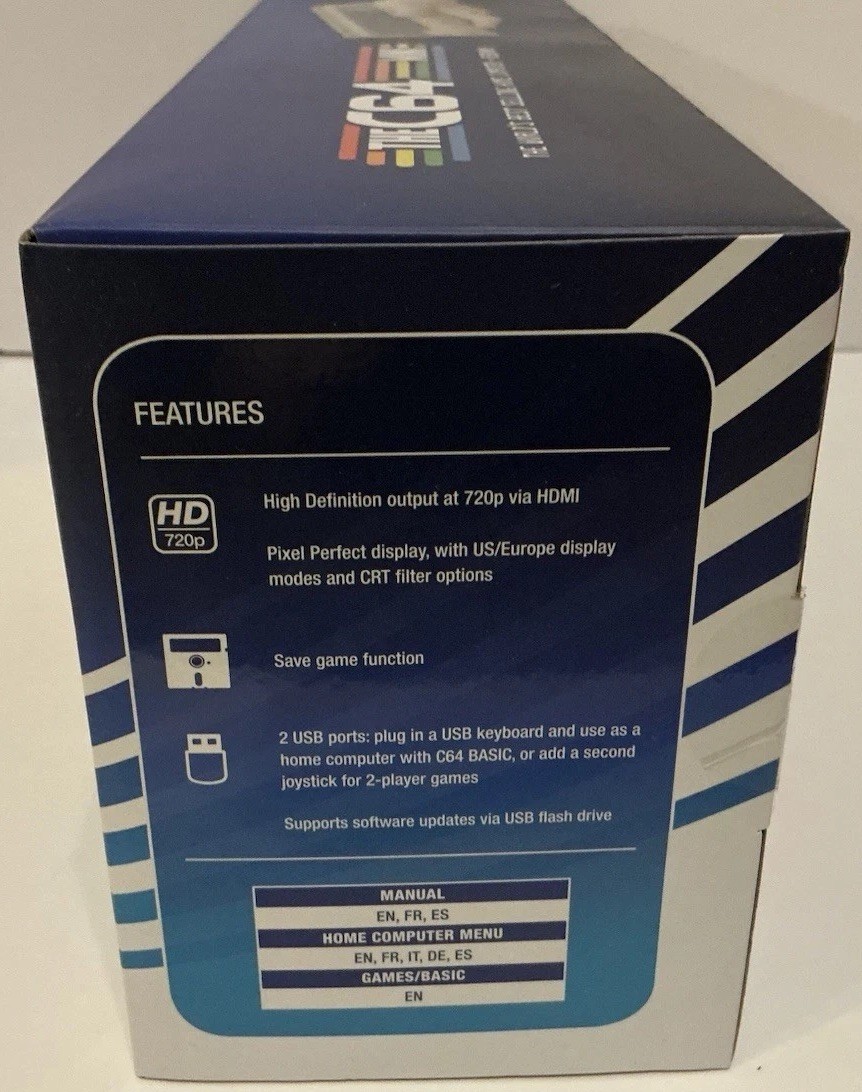 THE C64 MINI COMMODORE 64 BOXED HDMI CONSOLE BRAND NEW FACTORY SEALED