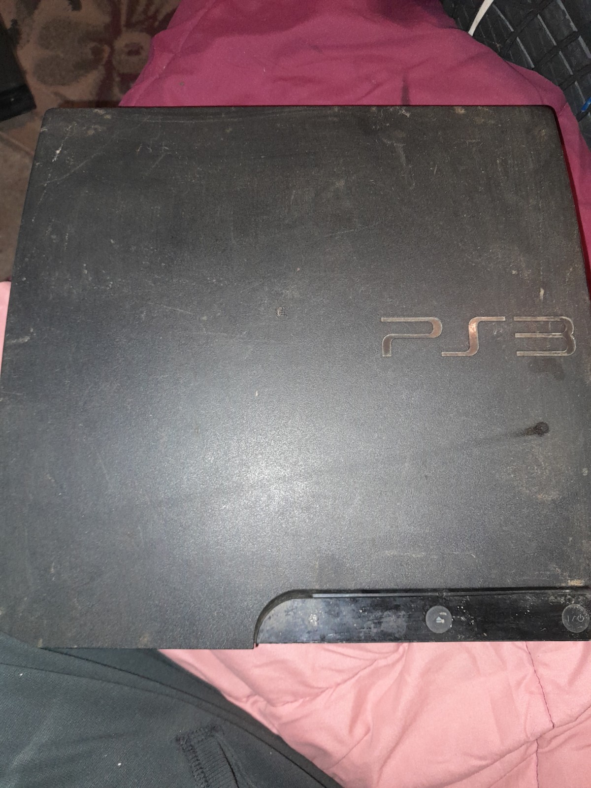 Sony PS3 Model CECH-2001a Black Console ONLY, FPR REPAIR OR PARTS ONLY