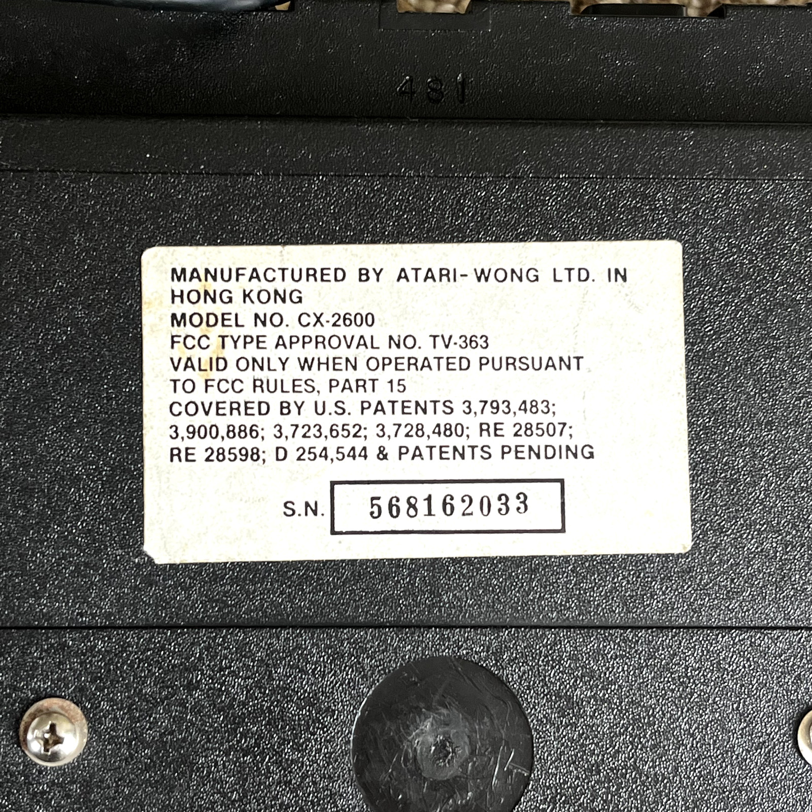 Atari 2600 light sixer w/ space invaders, pac-man, asteroids, boxing and more