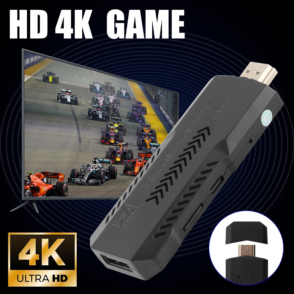 X2 PRO 256G 58000+ Games 4K Game Stick 3D HD Retro Video Game Console Wireless