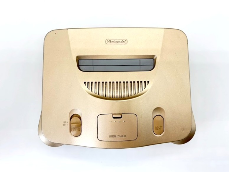 Nintendo 64 N64 Gold Console NUS-001 Controller & 12 Game Lot NTSC-J Japan #526