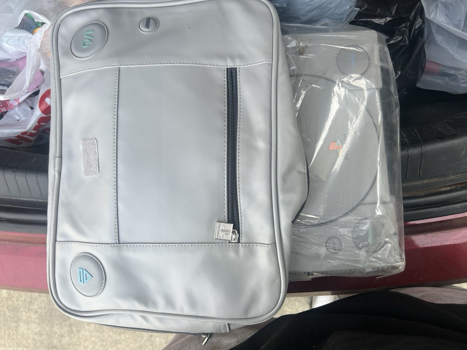 Rare PlayStation 1 Shoulder Bag W/ Ps1 New W/ Controller And Wires Tested& Works
