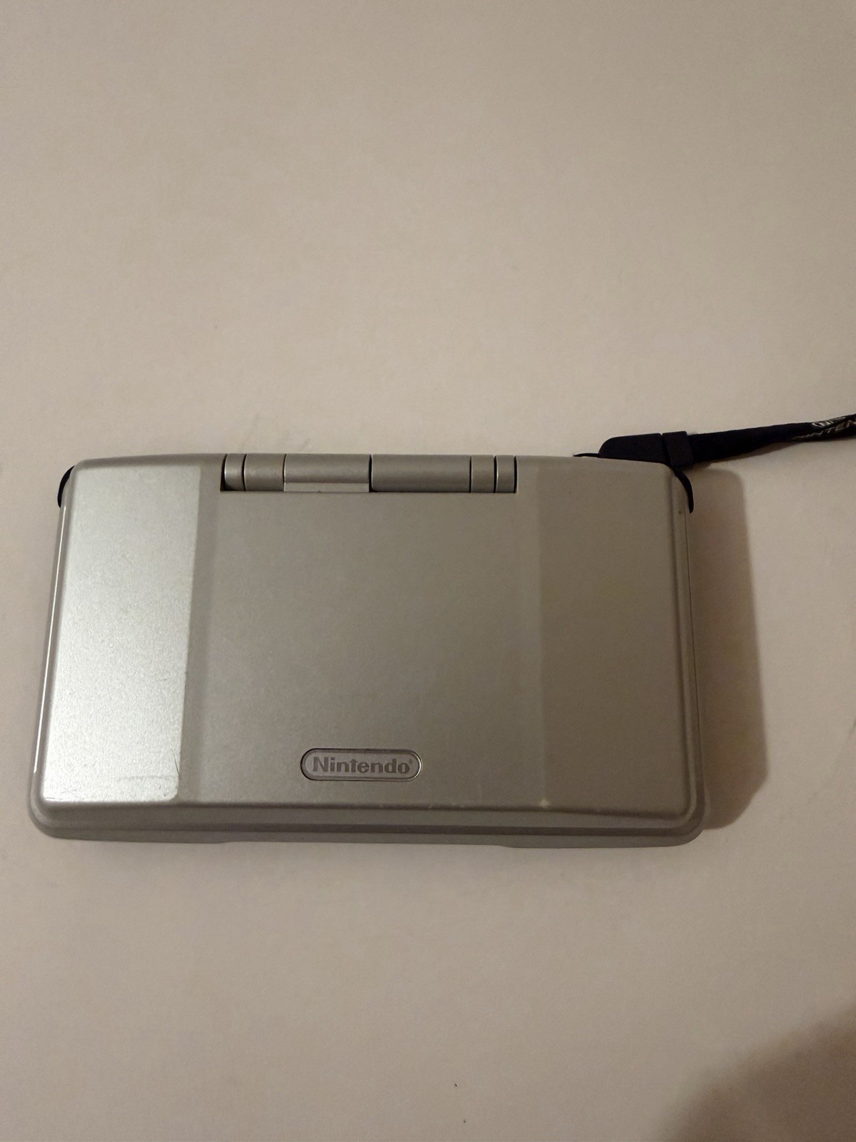 Nintendo DS NTR-001 Silver/Black Handheld Console Dual Screen Headphone NTSC