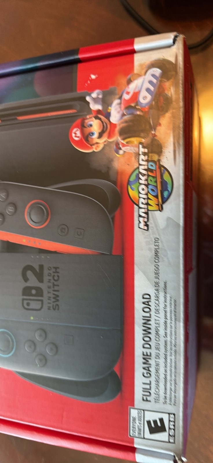Nintendo Switch HAC-001(-01) with Blue and Red Joy-Con Controllers and Mario…