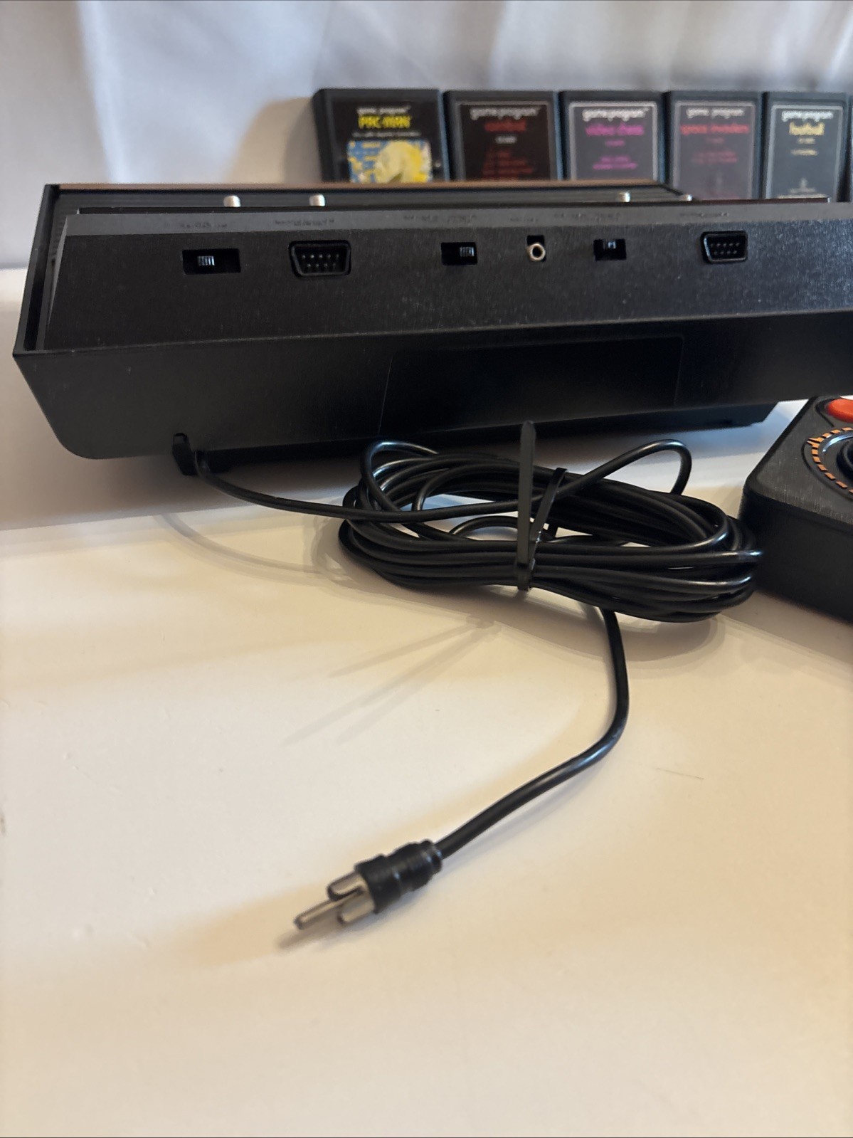 VTG Atari CX-2600 Video Game Console Bundle Tested/Works 7 games 1 Manual 4 Cont