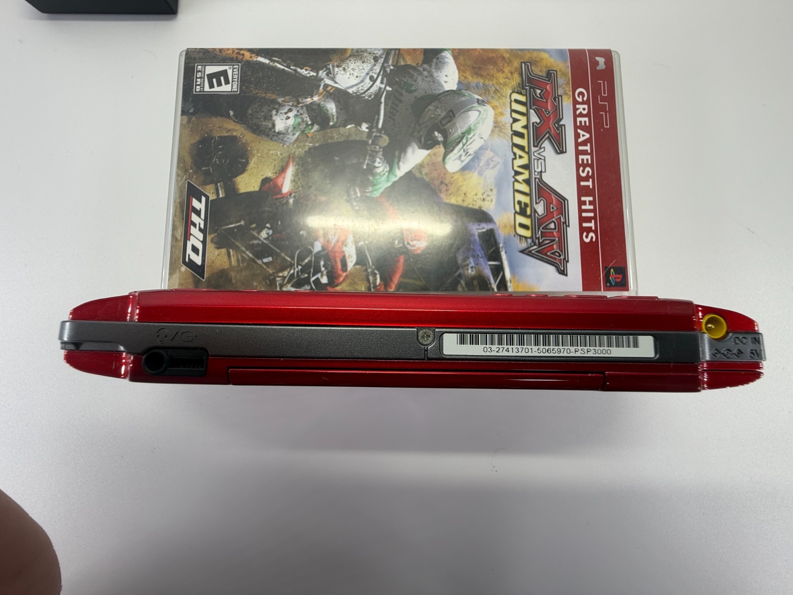 Sony PSP 3000 Radiant Red Racing Bundle MX vs ATV Untamed 4GB Memory Card Charge