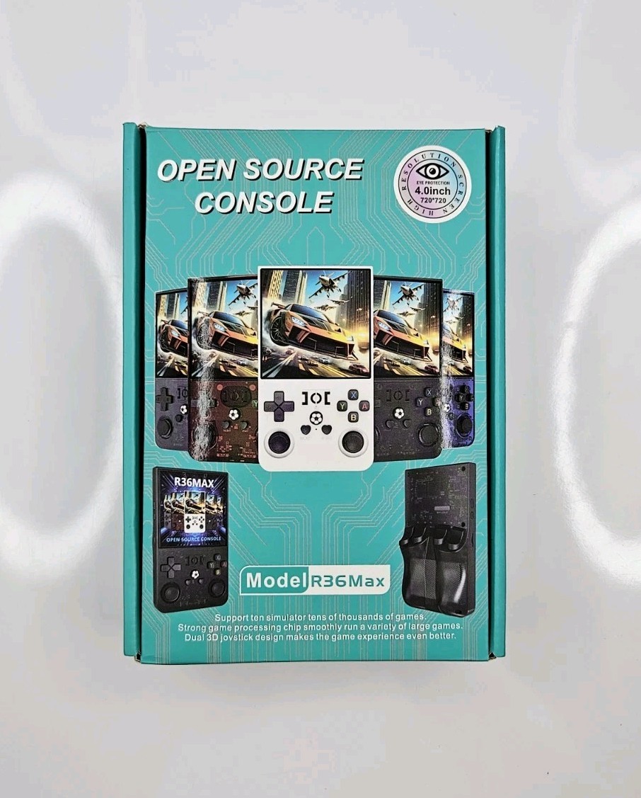 R36MAX Retro Handheld Game Console Open Source Linux 4” IPS Screen