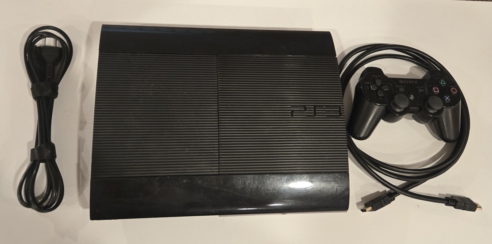 Sony PlayStation 3 250GB Console – Black w/ Controller & Cords