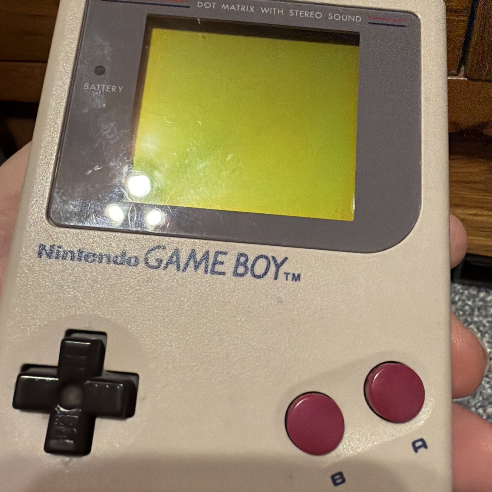 Original Nintendo Gameboy DMG-01 With OEM Carry Bag Working READ