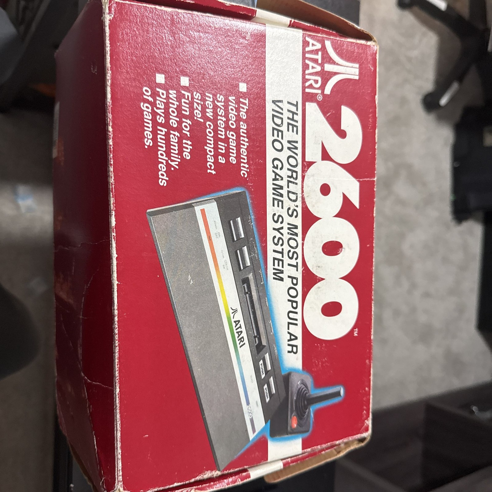 ATARI 2600 1987 Release Compact Junior Console system Original Box